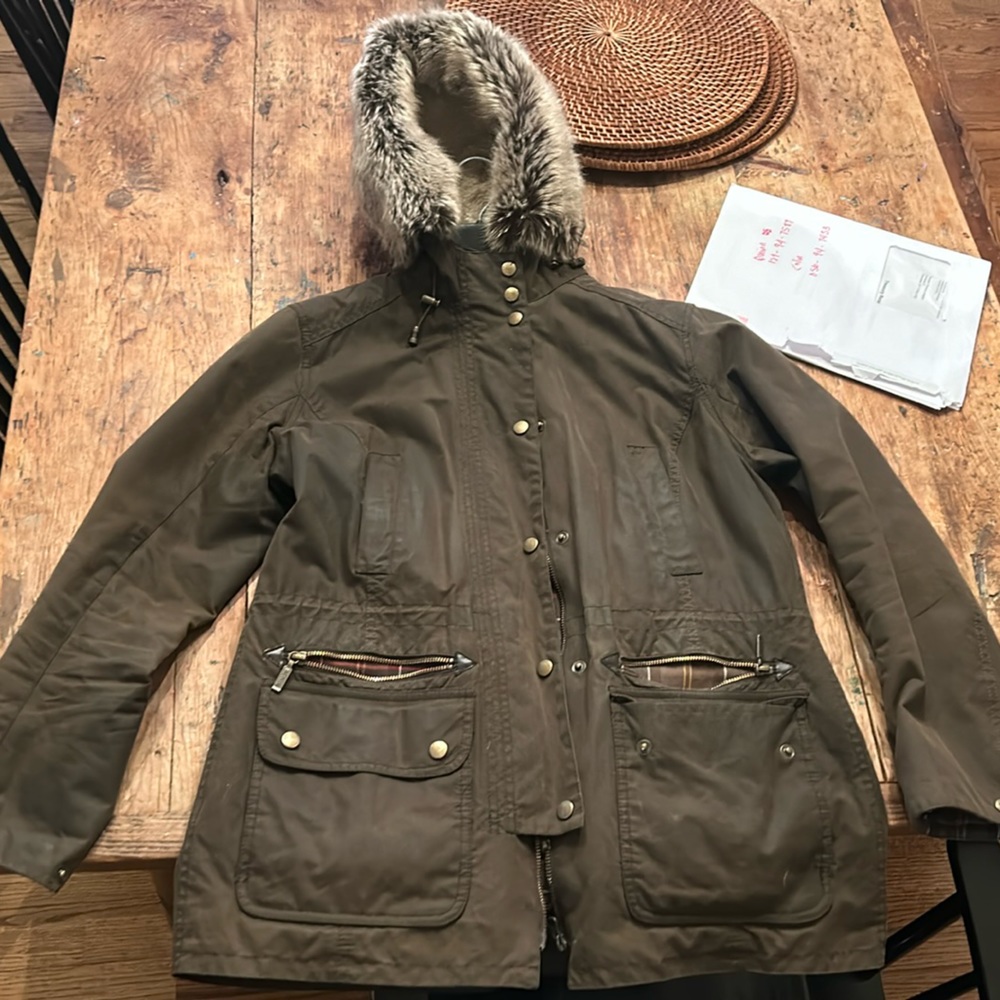 Barbour waxed Kelsall Jacket UK 14/US 10
